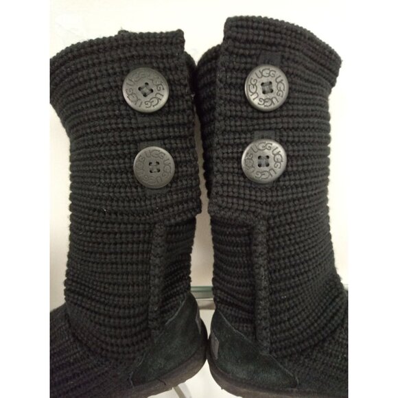 UGG Australia Big Girl's Size 4 or Equivalent Women's 6 Knit Wool Boots - Picture 6 of 9